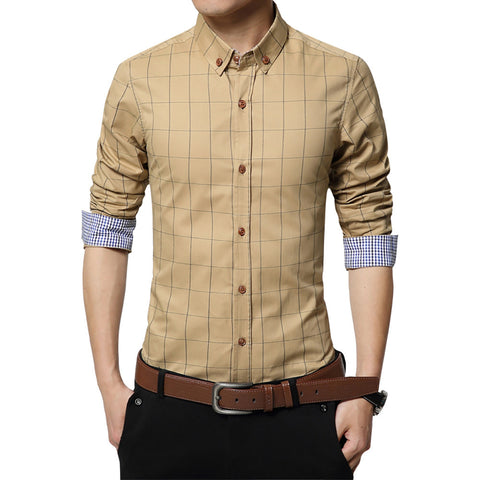 Executive Checkered Cotton Shirt