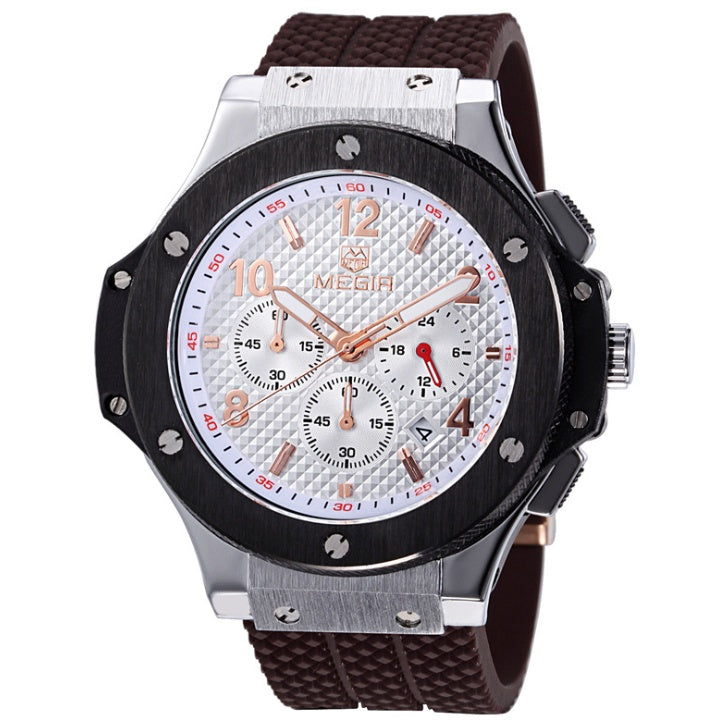 MEGIR Prestige Chronograph – Luxury Men's Sport Watch with Bold Design & Precision Quartz Movement