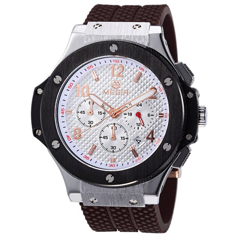 MEGIR Prestige Chronograph – Luxury Men's Sport Watch with Bold Design & Precision Quartz Movement