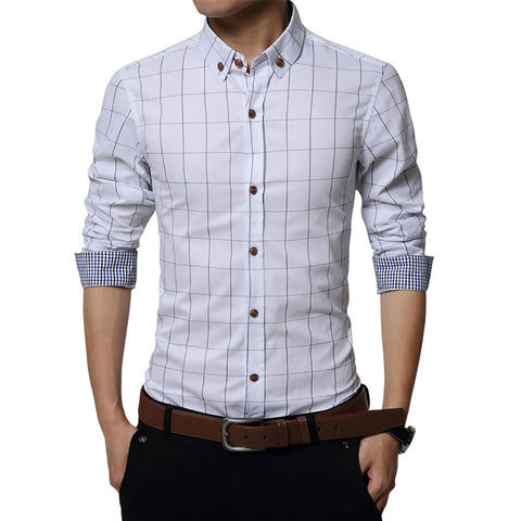 Executive Checkered Cotton Shirt