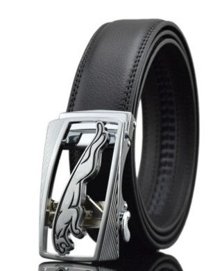 Executive Genuine Leather Belt with Automatic Buckle