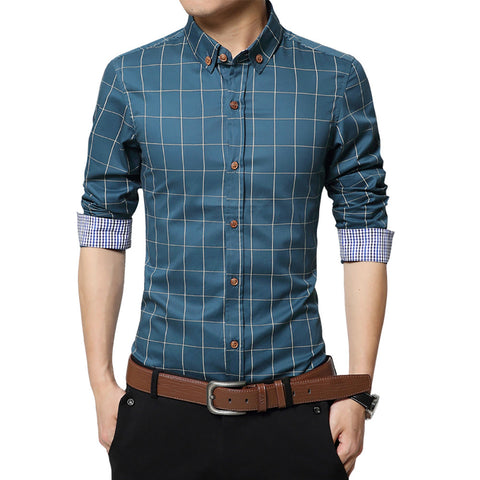 Executive Checkered Cotton Shirt