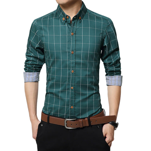 Executive Checkered Cotton Shirt