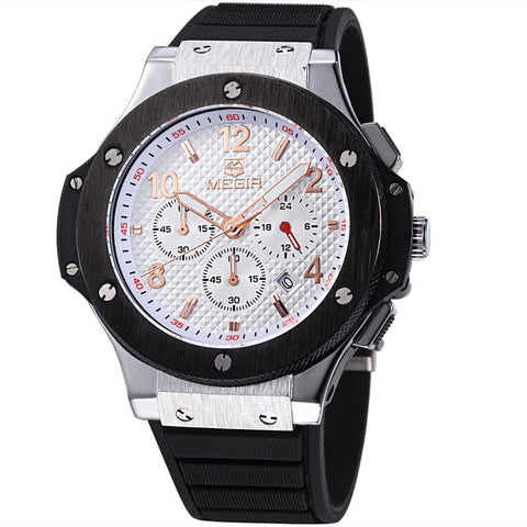 MEGIR Prestige Chronograph – Luxury Men's Sport Watch with Bold Design & Precision Quartz Movement