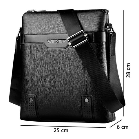 UrbanCraft Executive Messenger Bag | Premium PU Leather Shoulder & Crossbody