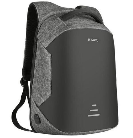 15.6" Anti-Theft Laptop Backpack with USB Charging | Waterproof Oxford