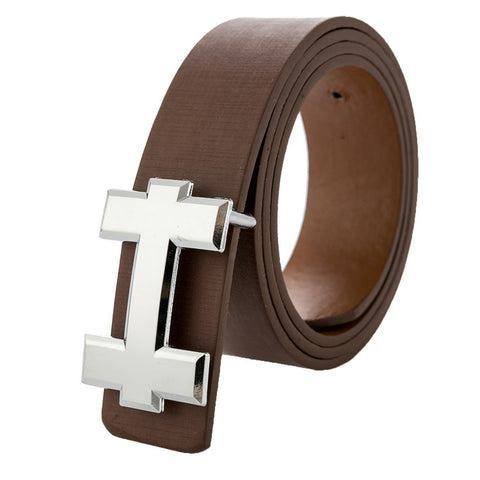 Heritage Cross Leather Belt – Timeless Elegance