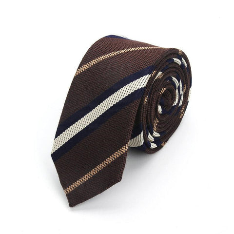 Heritage Cotton Tie – Classic Stripes with Modern Elegance