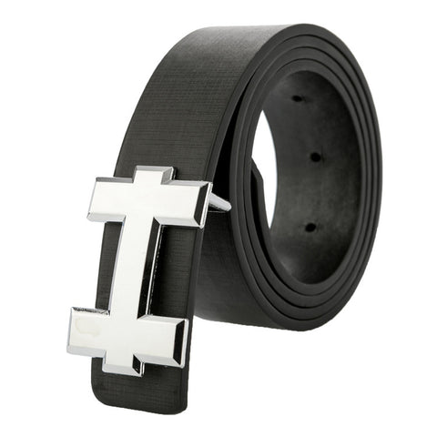 Heritage Cross Leather Belt – Timeless Elegance