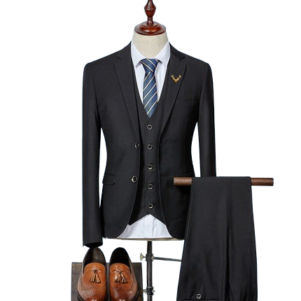Tailored 3-Piece Slim Fit Suit for Men