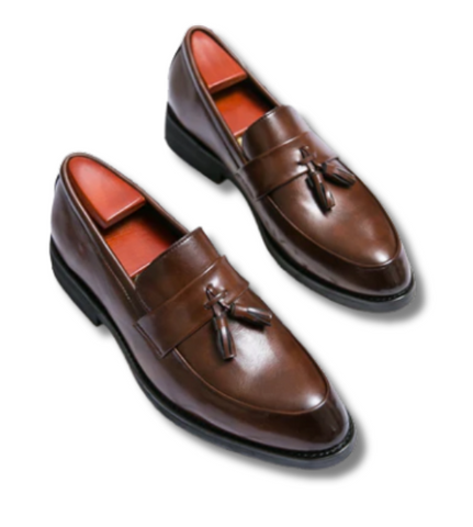 Casual Men Loafers Classic Tassel Men Leather Shoes Wedding Men Dress