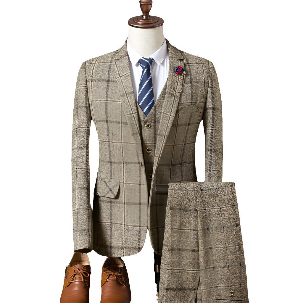 Timeless Elegance 3-Piece Suit Set Crafted