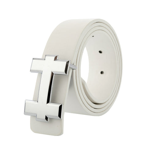 Heritage Cross Leather Belt – Timeless Elegance