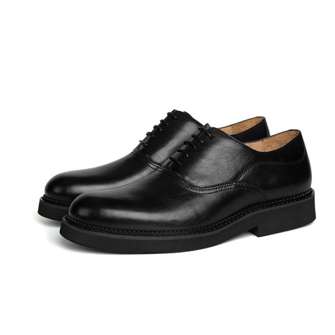 Retro Shoes Thick-soled Business Handmade Leather Shoes Men